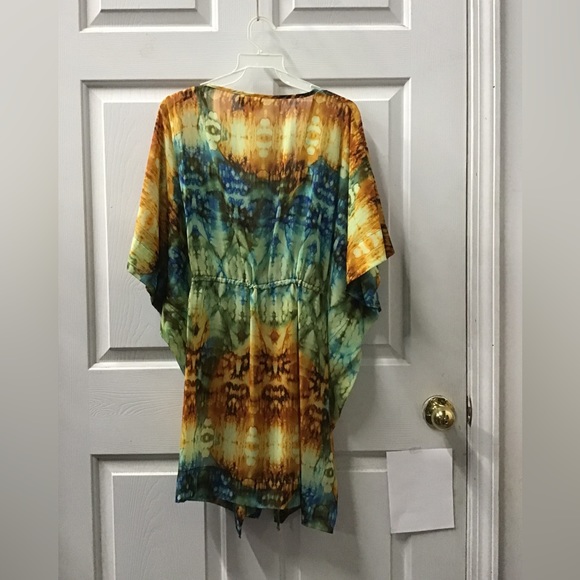 One or plus size NWT square caftan short drawstring cinch Ballet Batik 2007 - Picture 2 of 2